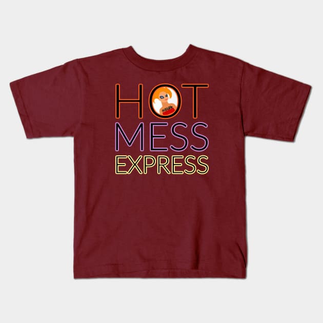 Hot Mess Express Kids T-Shirt by David Hurd Designs